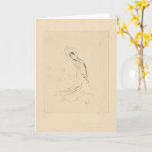 Fandango 1923のダンスのスケッチ-ブランク カード (黄色い花)