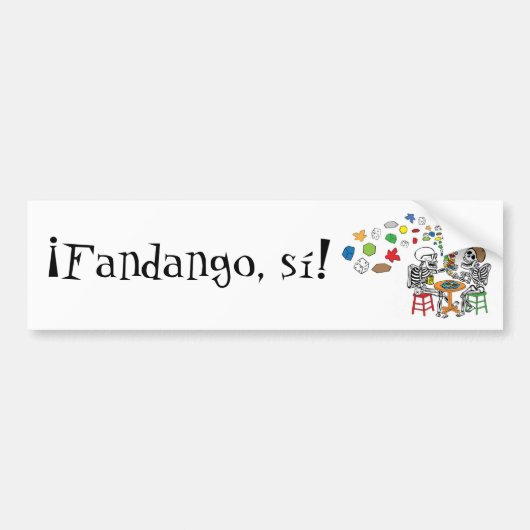 Fandango Si バンパーステッカー (正面)