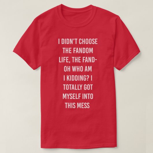 Fandom Life Tシャツ (デザイン正面)