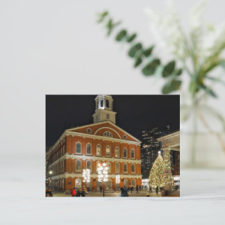 Faneuil Hall Boston Massachusetts Postcard シーズンポストカード