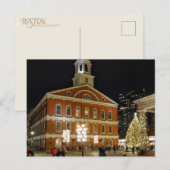 Faneuil Hall Boston Massachusetts Postcard シーズンポストカード (正面/裏面)
