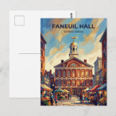 Faneuil Hall Massachusetts ポストカード (正面/裏面)
