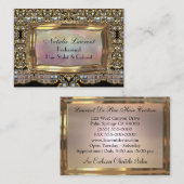 Fanfairedのエレガントなプロフェッショナル 名刺 (正面/裏面)