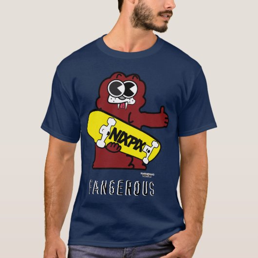 Fangerous (暗い) tシャツ (正面)