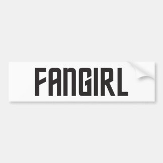 Fangirlのバンパーステッカー バンパーステッカー