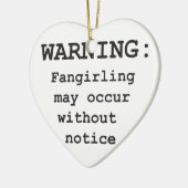 Fangirlingのオーナメント セラミックオーナメント (左)