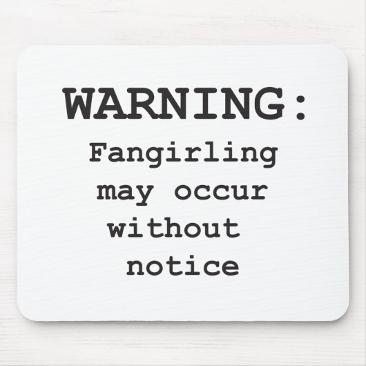 Fangirling マウスパッド (正面)