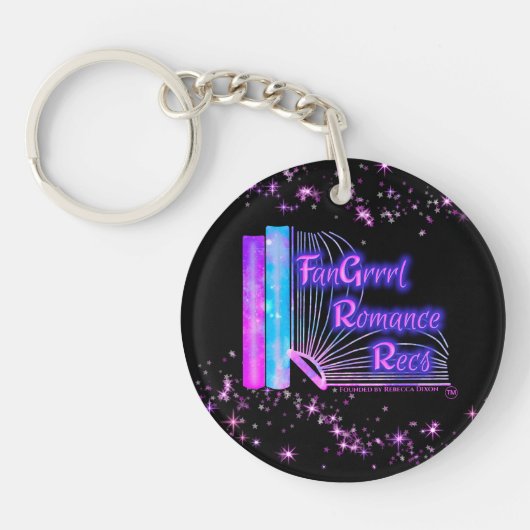 FanGrrl Romance Recsパッチロゴスターアクリル キーホルダー (正面)