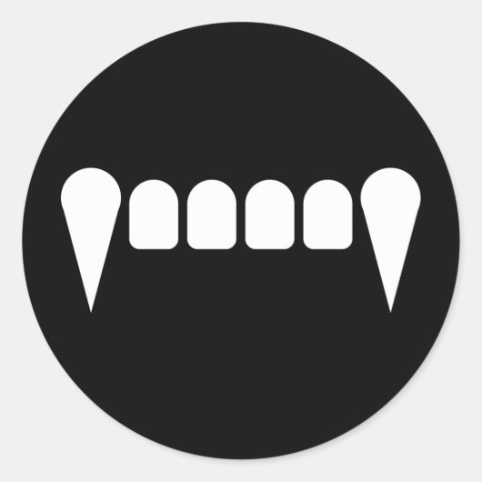 Fangsステッカー ラウンドシール (正面)