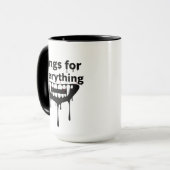Fangs for Everything マグカップ | ヴァンパイアの歯 ハロウィン (正面左)