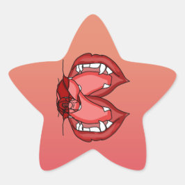 Fangs Unleashed：ヴァンパイアの激しい表情 星シール