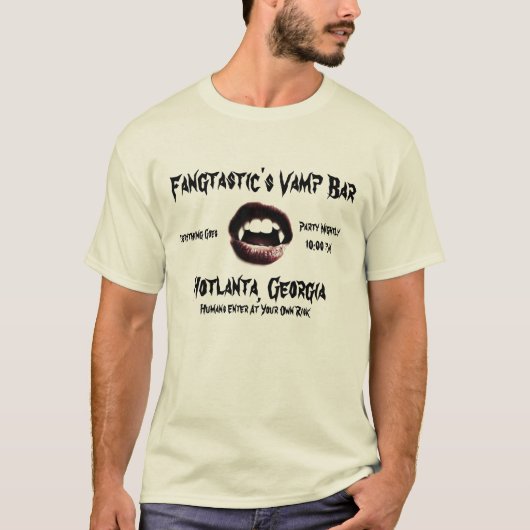 FangtasticのVampのバー Tシャツ (正面)
