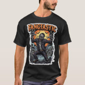 FANGTASTIC zombie rising from grave spooky Hallowe Tシャツ (正面)
