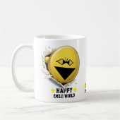 Fangy Emoji Classic White Mug | Funny 3D Character コーヒーマグカップ (左)