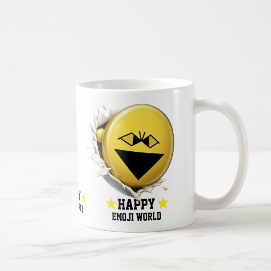Fangy Emoji Classic White Mug | Funny 3D Character コーヒーマグカップ (右)