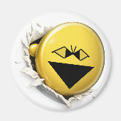 Fangy Multi 3D Emoji Round Magnet マグネット (正面)