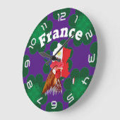 Fankreich - France Uhr ラージ壁時計 (傾斜)