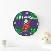 Fankreich - France Uhr ラージ壁時計 (ホーム)