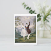 Fanny Cerrito (1817-1909)とSigr.ゲラ、 ポストカード (スタンド正面)