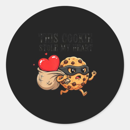 Fanny Cookie Day National Chocolate Chip Designer ラウンドシール (正面)