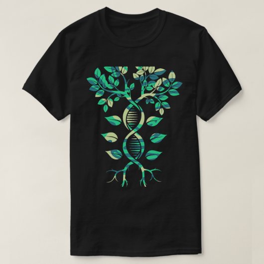 fanny DNA Tree Life Genetics生物学者 Tシャツ (デザイン正面)