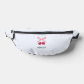 Fanny Pack | 可愛いさくらんぼのリボン イラスト ファニーパック (レイダウン)