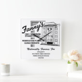 Fanny's Restaurant, Evanston, IL スクエア壁時計 (ホーム)