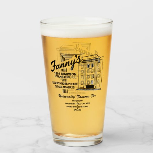 Fanny's Restaurant, Evanston, IL タンブラーグラス (ドリンク正面)