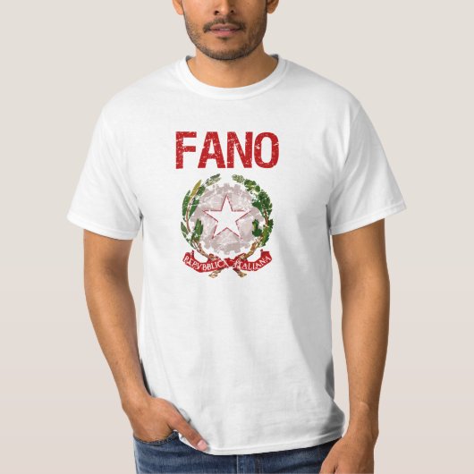 Fanoのイタリア人の姓 Tシャツ (正面)