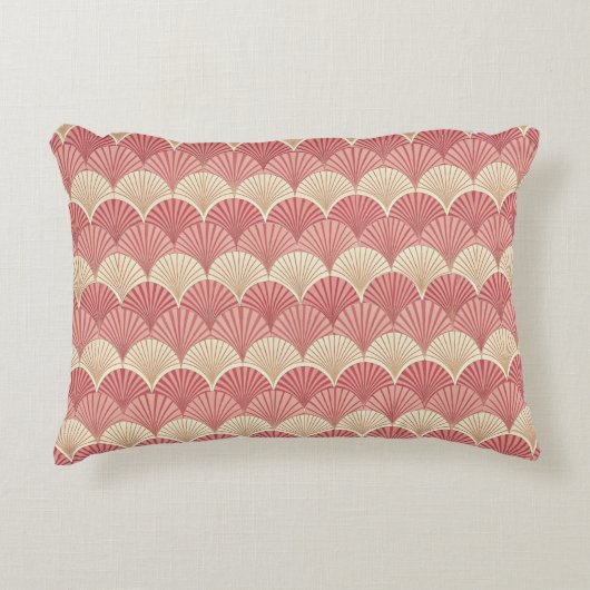 Fans Pink Mid-Century アクセントクッション (正面)