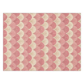 Fans Pink Mid-Century テーブルクロス (正面(横))