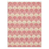 Fans Pink Mid-Century テーブルクロス (正面)
