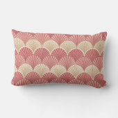 Fans Pink Mid-Century ランバークッション (裏面)