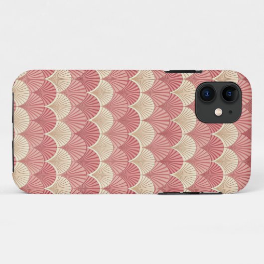 Fans Pink Mid-Century Case-Mate iPhoneケース (裏面(横))
