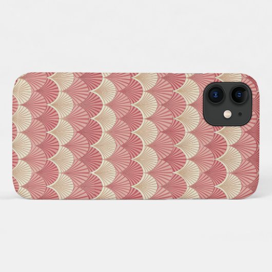 Fans Pink Mid-Century Case-Mate iPhoneケース (裏面(横))
