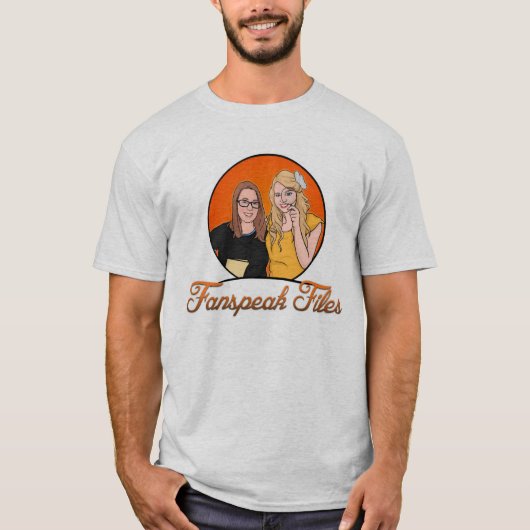 FanspeakはロゴのTワイシャツ人をファイルします Tシャツ (正面)