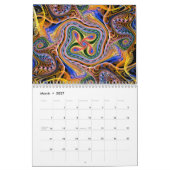 Fantabulous Fractals Calendar カレンダー (3月 2027)