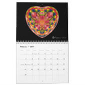 Fantabulous Fractals Calendar カレンダー (2月 2027)