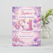 Fantacy Magical Unicorn 1st Birthday 招待状 (スタンド正面)
