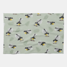 Fantail NZ先住民鳥パターン