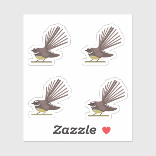 fantail sqの背景なし シール (シート)