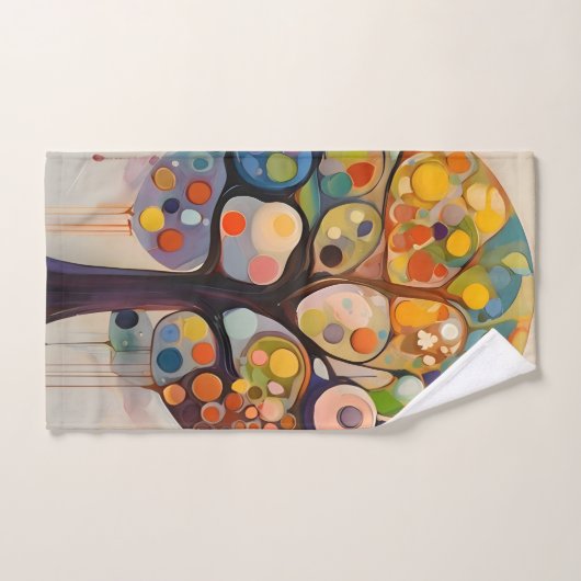 Fantasiebaum - fantasy tree バスタオルセット (ハンドタオル)