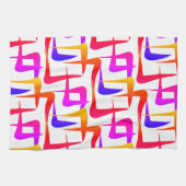 Fantasievolle geometrische Formen キッチンタオル (横)
