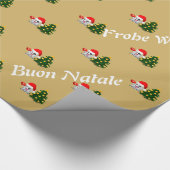 Fantasma de whatsapp Feliz  Navidad varios idiomas ラッピングペーパー (角)