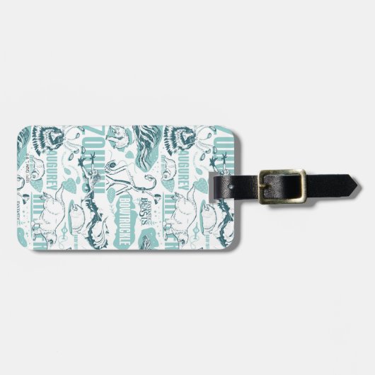 Fantastic Beasts Blue Pattern ラゲッジタグ (正面横)