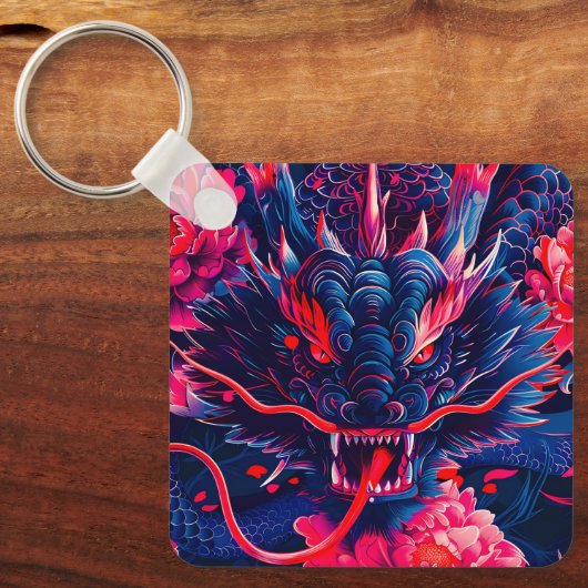 Fantastic Blossom Fury Dragon キーホルダー (正面)