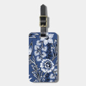 Fantastic Flowers (Blue) Fine Art ラゲッジタグ (正面縦)