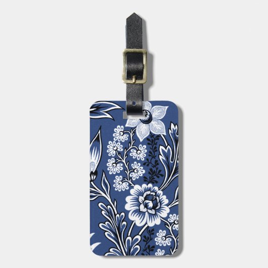 Fantastic Flowers (Blue) Fine Art ラゲッジタグ (正面縦)