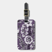 Fantastic Flowers (Plum) Fine Art ラゲッジタグ (正面縦)