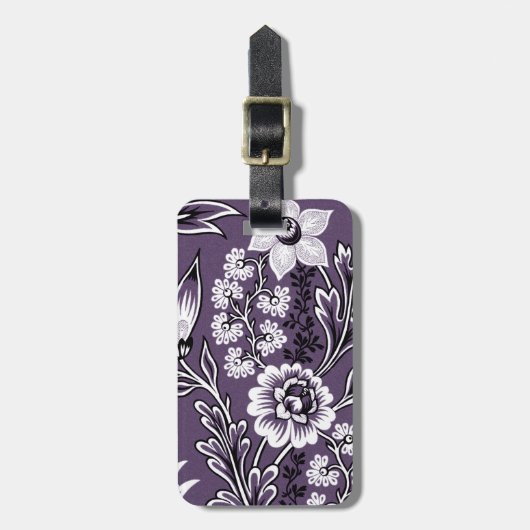 Fantastic Flowers (Plum) Fine Art ラゲッジタグ (正面縦)
